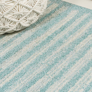 Khalil Modern Berber Stripe Area Rug